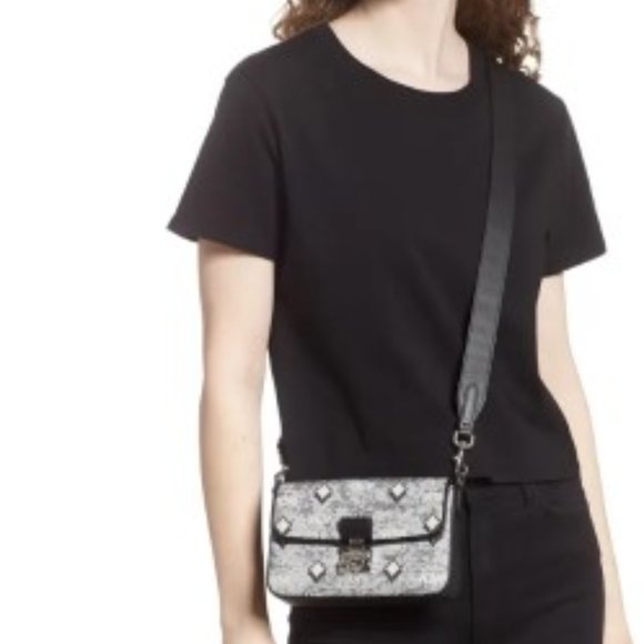 Small Jacquard Crossbody Bag MCM - Picture 3 of 4